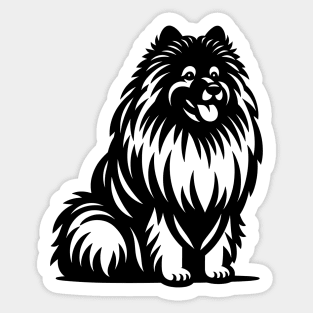 Keeshond Dog Sticker